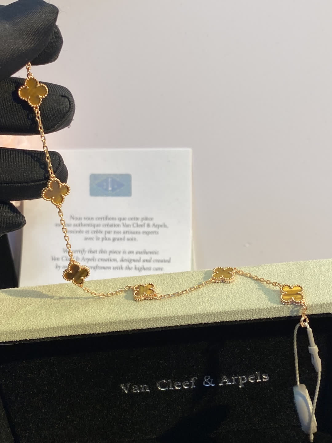 Van Cleef & Arpels Alhambra Yellow Gold Necklace